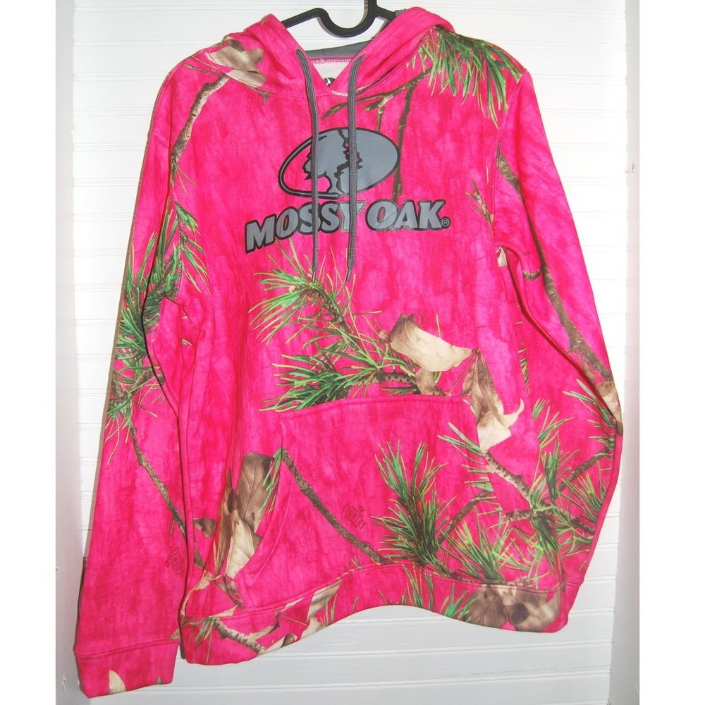 Girls Pink Camo‎ Hoodie Medium 8/10 Mossy Oak Country Roots Sweatshirt